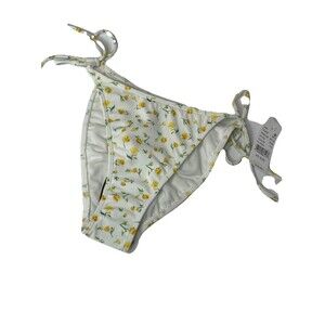 Pacsun Kendall & Kylie White Floral Tie Side Bikini Bottom NEW Swim